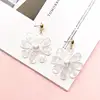 5.6 cm Long 8.5g Your Style Your Fashion Quality Pink Acetate Acrylic Drop Earrings Flower