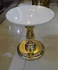 Latest design white marble side table small tea table rose gold color coffee table