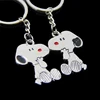 Cute cartoon snoopy metal high end animal shaped key chain