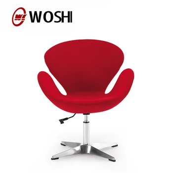 Half Round Office Chair Fabric Swivel Swan In Red No Half Round Office Chair Fabric Swivel Swan In Red No Wheels Reception