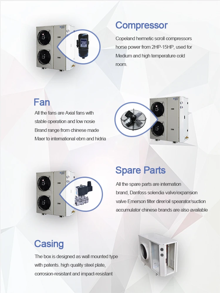 Refrigeration Cooling Equipment Condenser, 220 V, R404A - detail 6