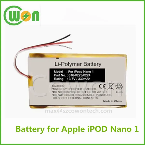 Replacement Battery For Ipod Mini 4gb 6gb Ec007 Ec003 M9160ll/a M9434ll