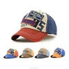 Wholesale heavy stitching 5 panel baseball hat with patch custom short brim hat 100% cotton baseball caps for sale