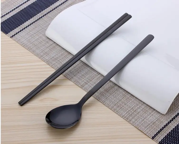 Stainless Steel Korean Chopsticks And Spoon Sets Buy Stainless Steel