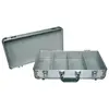 CD Sorting Flight Case Aluminum 100 CD Silver Case CD Carry Case with Removable Lid