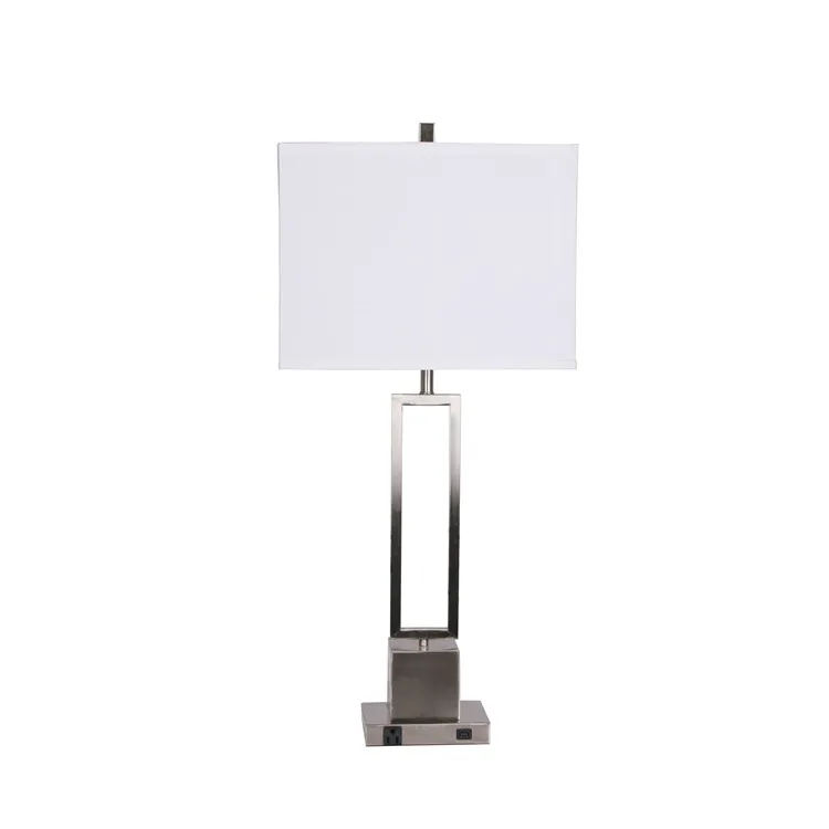 2019 new indoor metal desk lamp modern/Brushed Nickel  metal light/Metal table lamp usb