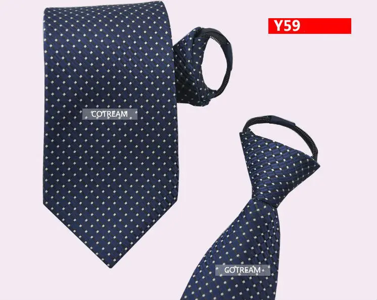 Men's Comfortable Pre-tied Business Necktie Zipper Tie - Buy Zipper Tie