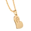 Free Shipping Dainty Gold Broken Heart Shaped Pendant Necklace