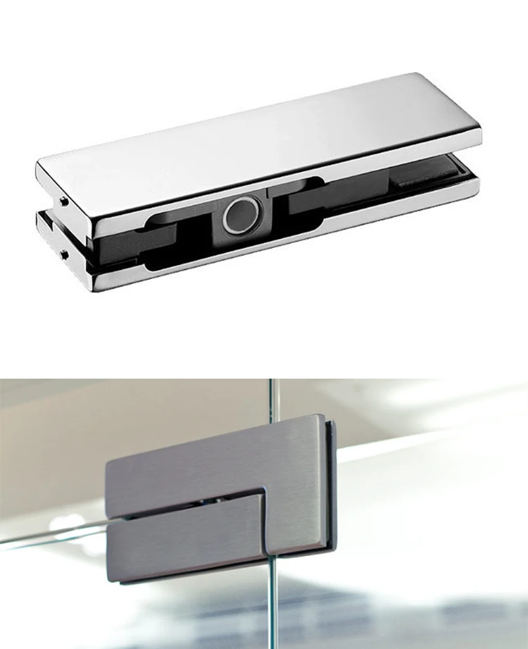 Puerta de vidrio superior parche de pivote accesorios de vidrio para