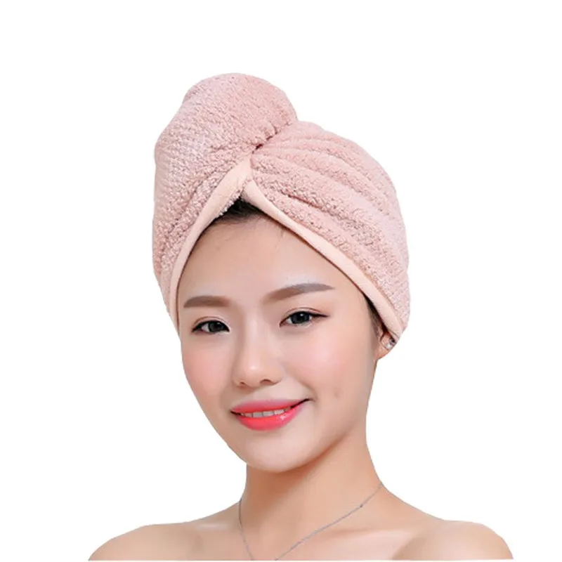 Microfiber Hair Drying Turban Towel Twist Quick Dry Head Wrap Super