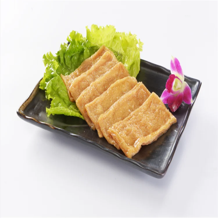 
Wholesale Japanese Flavor Sushi Seasoned Tofu Skin, Inari Tofu Pocket, Tofu Products 