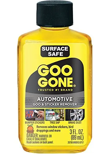 Goo Gone Automotive - Cleans Auto Interiors, Auto Bodies and Rims, Removes Bugs, Stickers, Paint and More - 3 Fl. Oz.