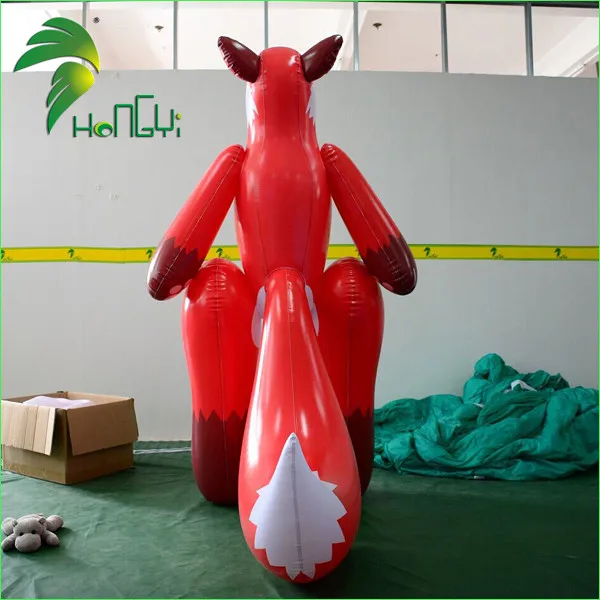 Wonderful Red Inflatable Fox Cartoon Mascot Water Toys Inflatable Vixen