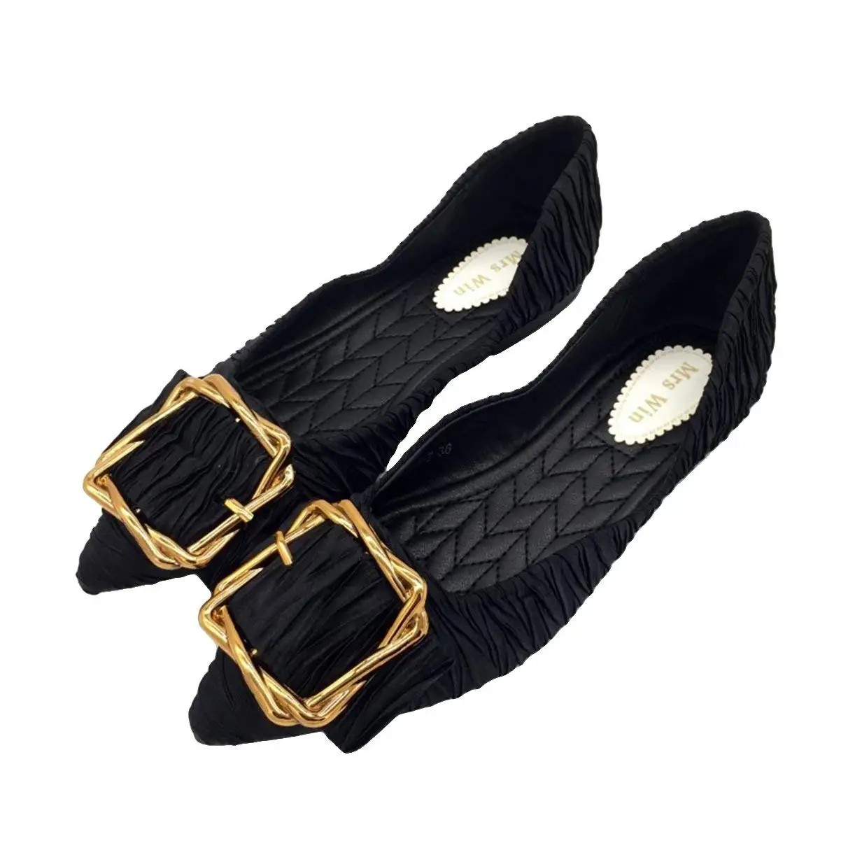 Alyn Black Cute Faux Leather Oxford Style Laced Up Closed Toe Small Heel Flex Comfy Flats Designer Loafer Ver Zapatos Bajitos De Mujer Sneakers Shoes for Sale Women Girl Size