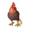 wholesales handcraft resin animal rooster statues garden decoration rooster and chick figurine