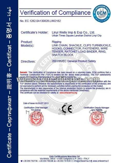 CE Certificate