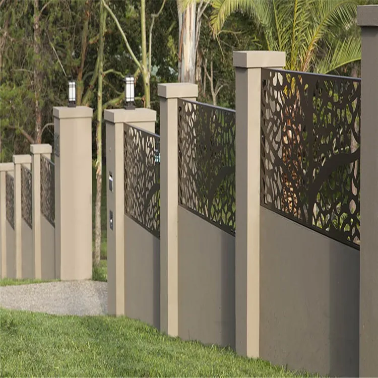 Residential Outdoor Decorative Metal Fence Panels
