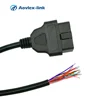 16 Pin J1962 OBD2 OBD-II Male Connector to Open Plug Wire OBD Diagnostic Extension pigtail Cable adapter