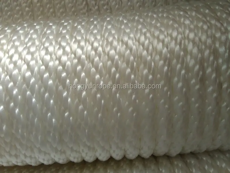 8mm Solid Braided Polyester Rope - High Tenacity & Versatility