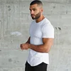Quick dry sports gym built body plain color running t shirt men custom t shirt printing