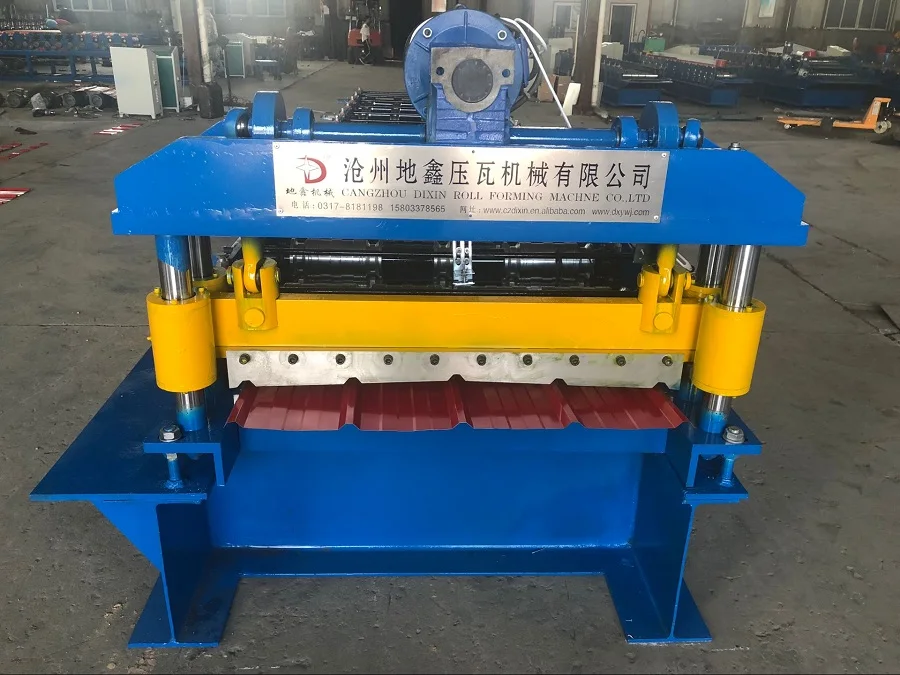 900mm single layer trapezoidal ibr color steel tile aluminum roof panel roll forming machine