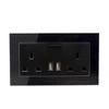 Household black glass plate wall switch and socket in Wenzhou