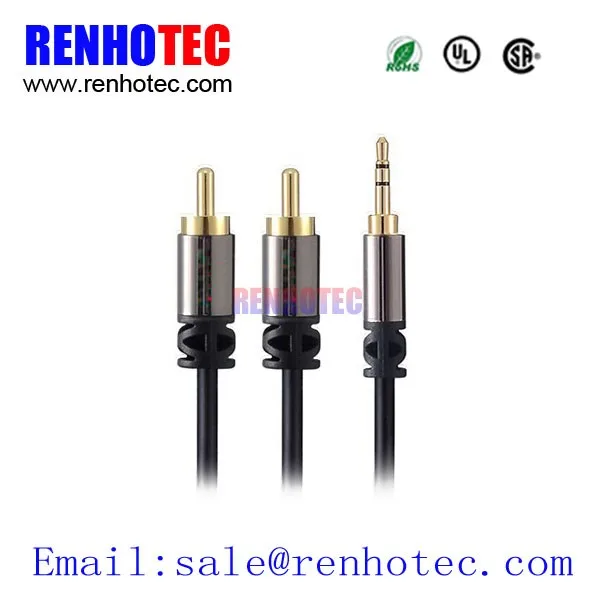 High Quality Y Type RCA Audio Cable Splitter