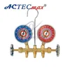 Auto AC R134a refrigeration brass manifold gauge set