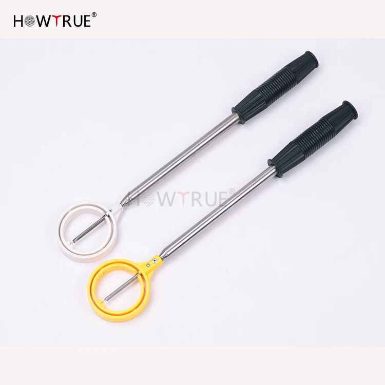 New Stainless Eight Segment Antenna Retractable Golf Ball Retriever With PVC Head
