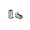 Stainless steel 304 flat head half hex body rivet nut with stable quality