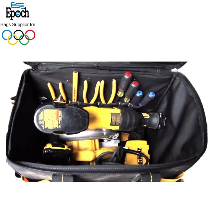 18" Large Heavy Duty Electrical Trolley Tool Bag With Carrying Handles