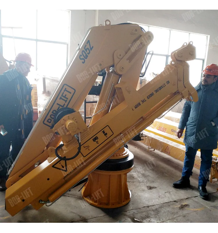 Used Deck Hydraulic Knuckle Boom Marine Crane for Sale