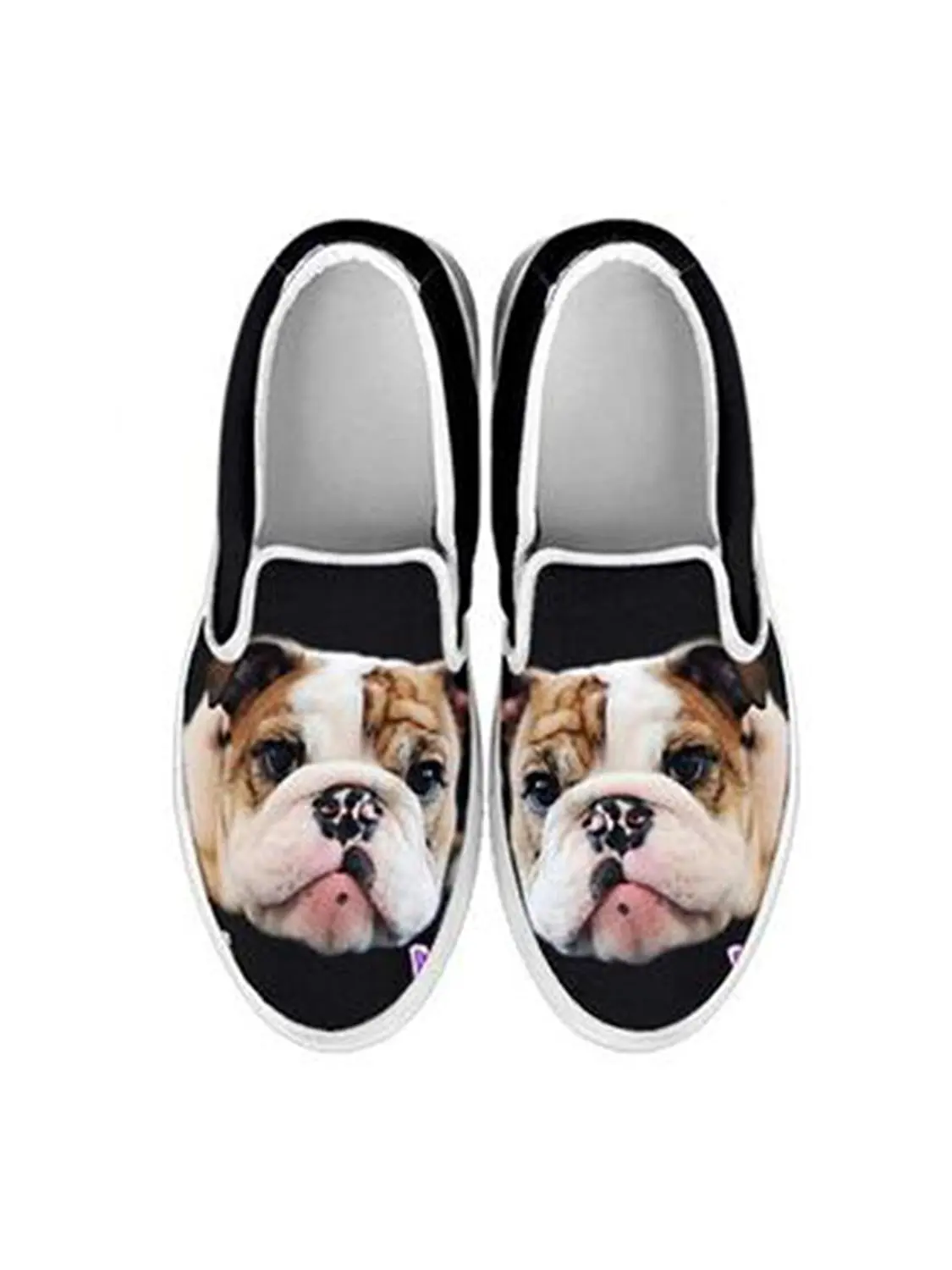 Pawlice Pit Bull Terrier Dog Print Slip Ons Shoes for Women for Pit Bull Terrier Dog Lovers