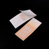 Low MOQ International Custom Brand Peel and Stick on Fabric Appliques Gradual Color Mini Woven Stick Patch Labels for Beanies