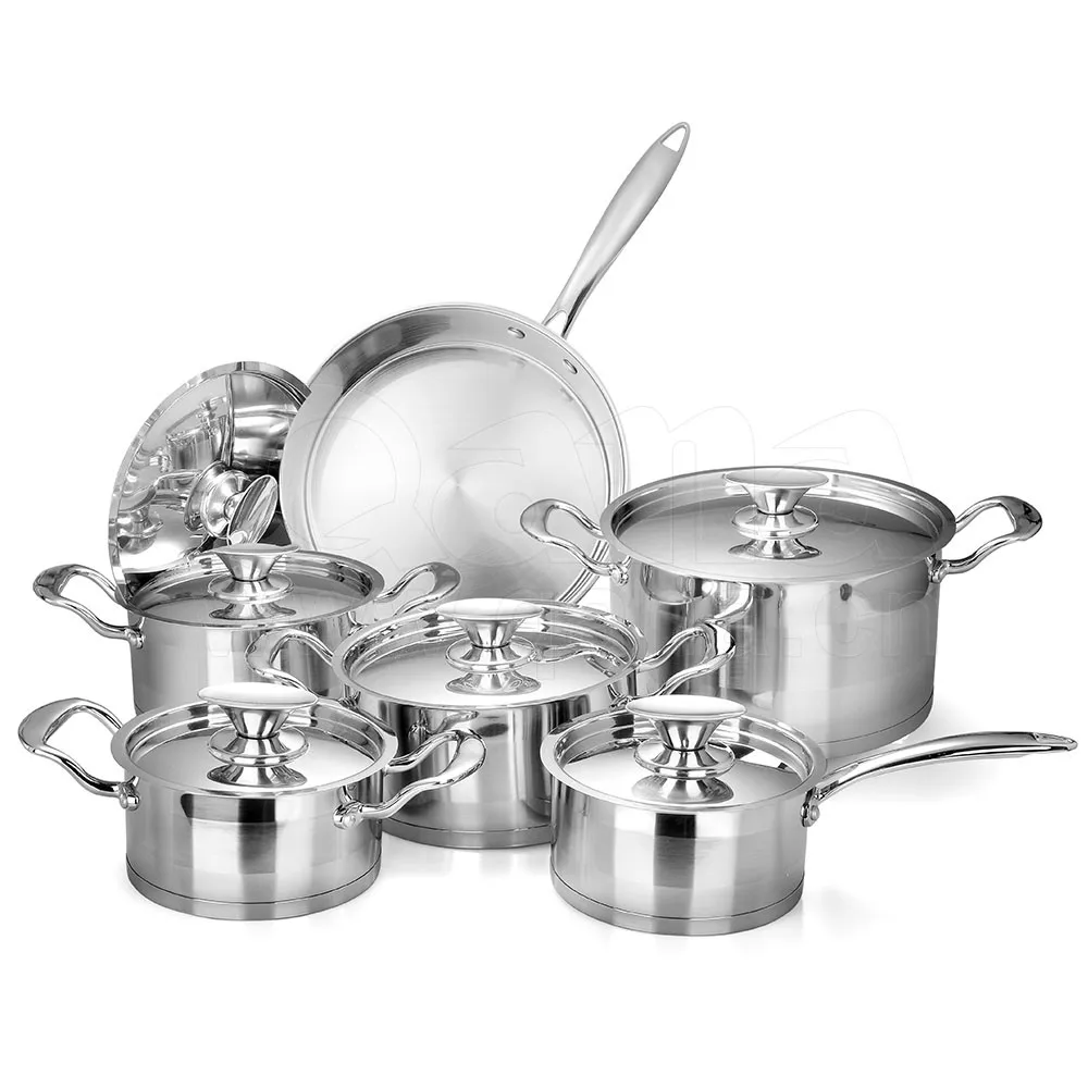 High Quality Bonding Bottom Stainless Steel Parini Cookware Set Multi Kitchen Cookware For Sale