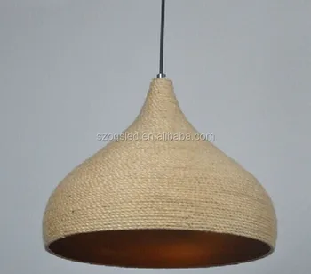 Jute pendant light