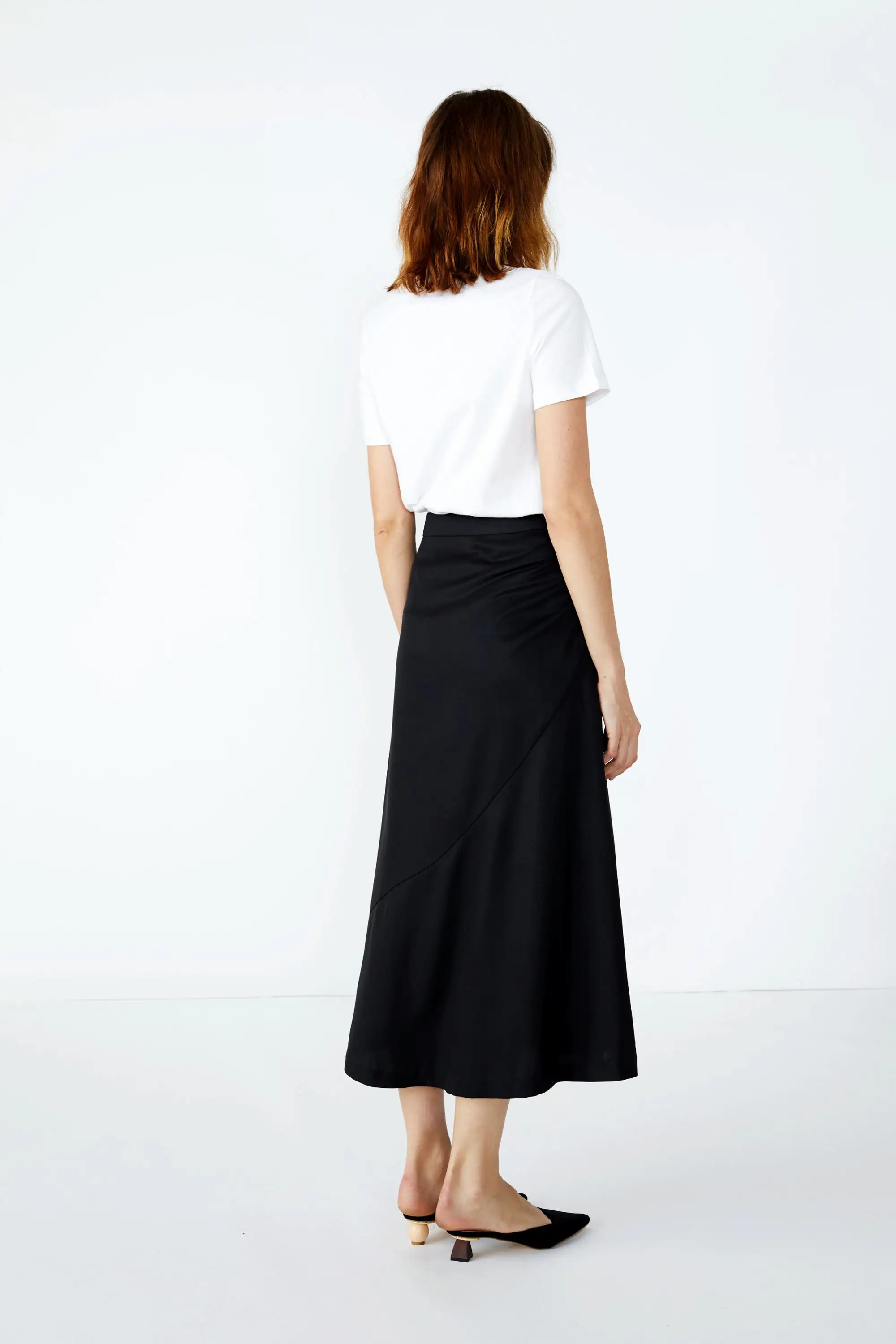 black lace pencil skirt