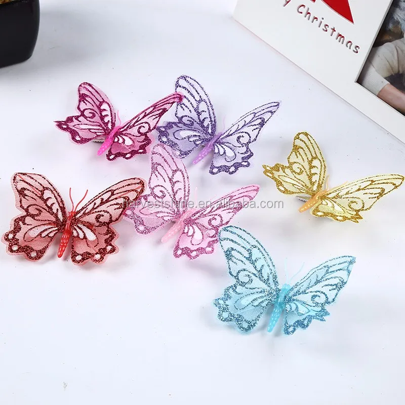 butterfly hair grips