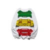 Wholesale high quality kids combed jersey fabric cartoon cars pattern baby boys long sleeves white printed t-shirt