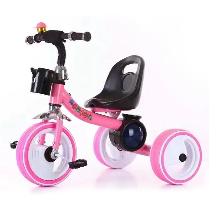 Top Popular Children 3wheel Tricycle Bike With Flashing Light Wheels