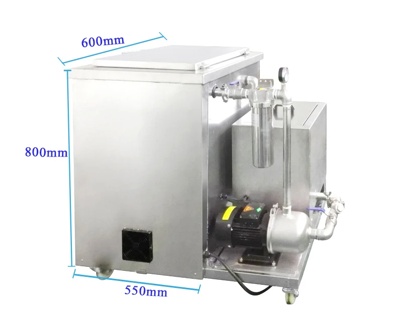 264L industrial ultrasonic cleaner with filtration system for cleaning cylinder block on automobile