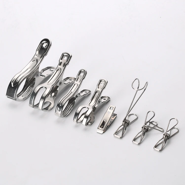 Popular Metal Stainless Steel Clothes Pegs Spring Clip Clothes Pin ...