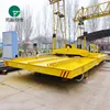 Sliding wire powered warehouse coil transfer vehicle on track