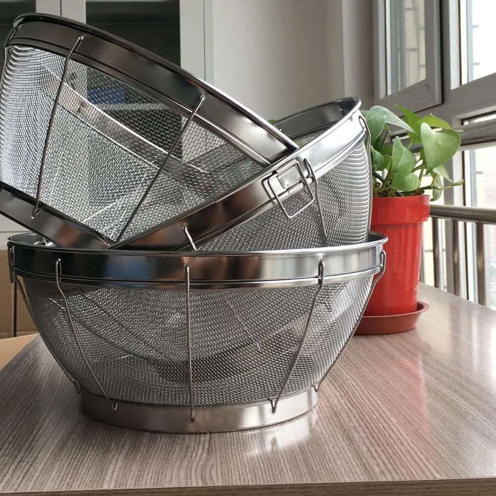 Stainless Steel Wire Mesh Kitchen Cooking Basket Buy Kitchen Sink