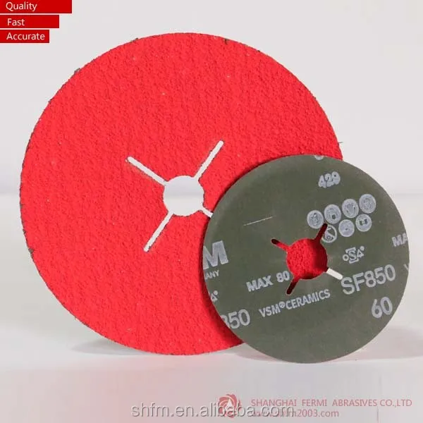 VSM XF885 Ceramic ResinFiber Discs for Stainless steel, View fiber disc