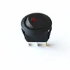 12V Red Eye Modified Car Power Switch 6A 250V Round Rocker Switch