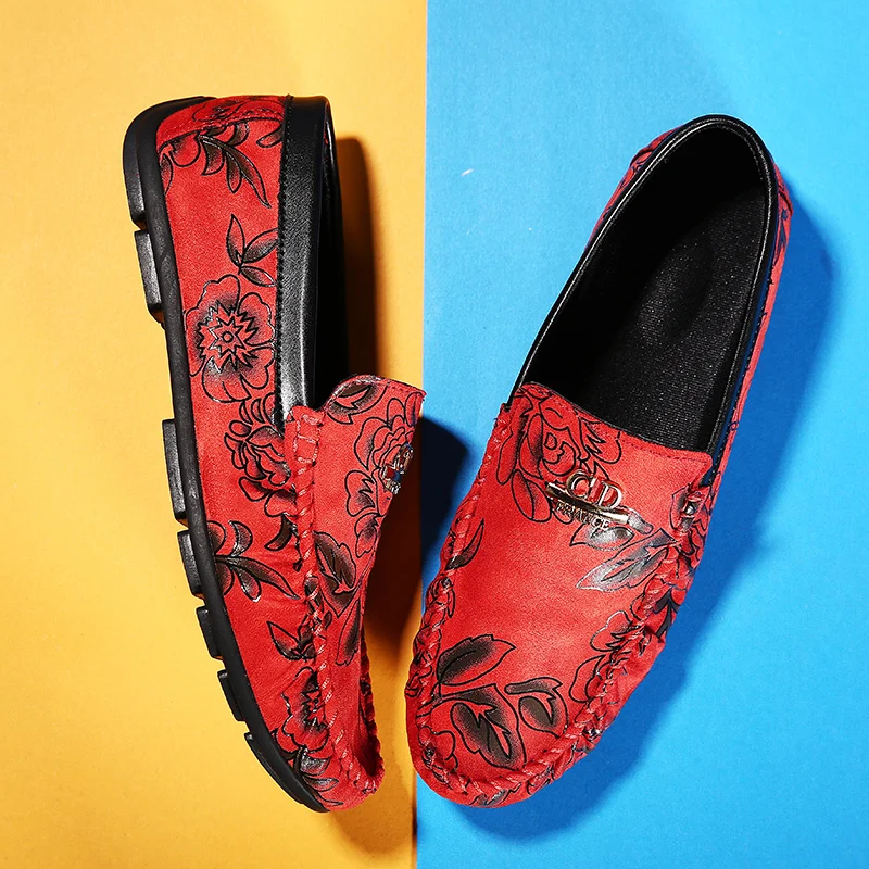 Camosi 2016 Autumn New Slip On Red Bottom Shoes for Men