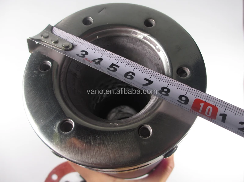 GY6 50cc universal titanium motorcycle scooter exhaust pipe muffler silencer