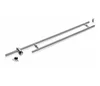 JL-1834 Round Tube Glass Door Handle Locking Ladder Pull With Thumbturn