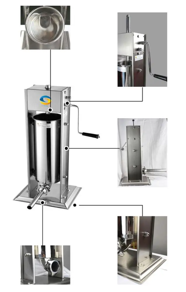 New Design Stainless Steel Commercial Manual Sausage Making Machine And